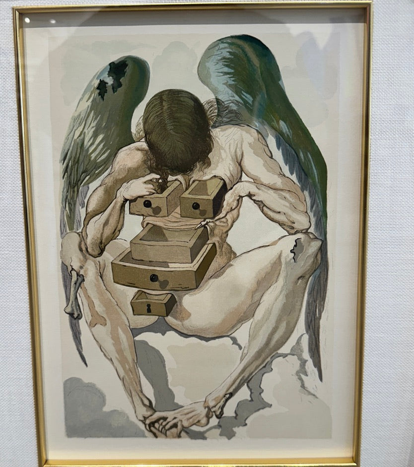 Salvador Dalí – The Fallen Angel (Divine Comedy, Purgatorio)