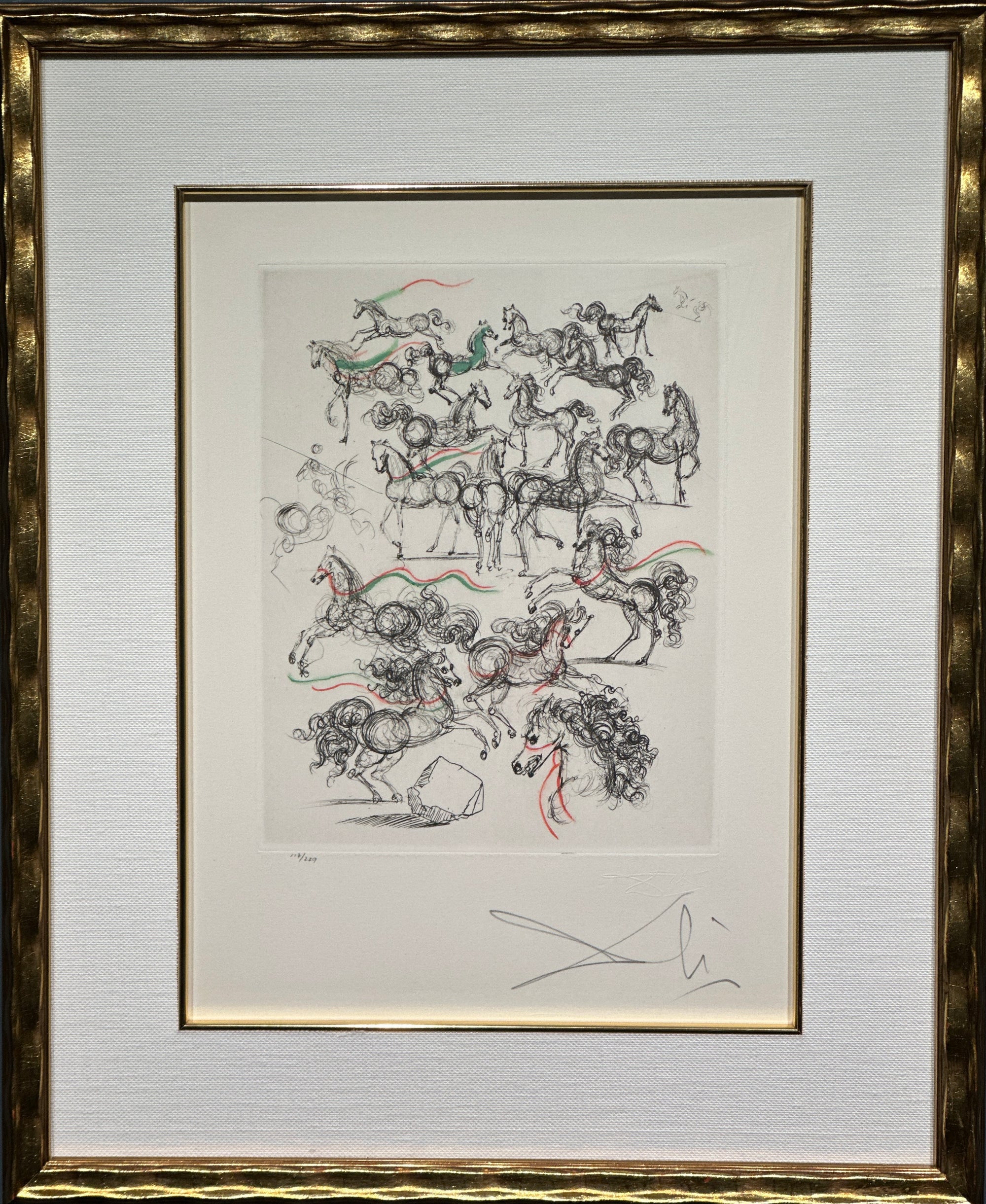 Salvador Dalí – Les Petite Chevaux  (The Little Horses)