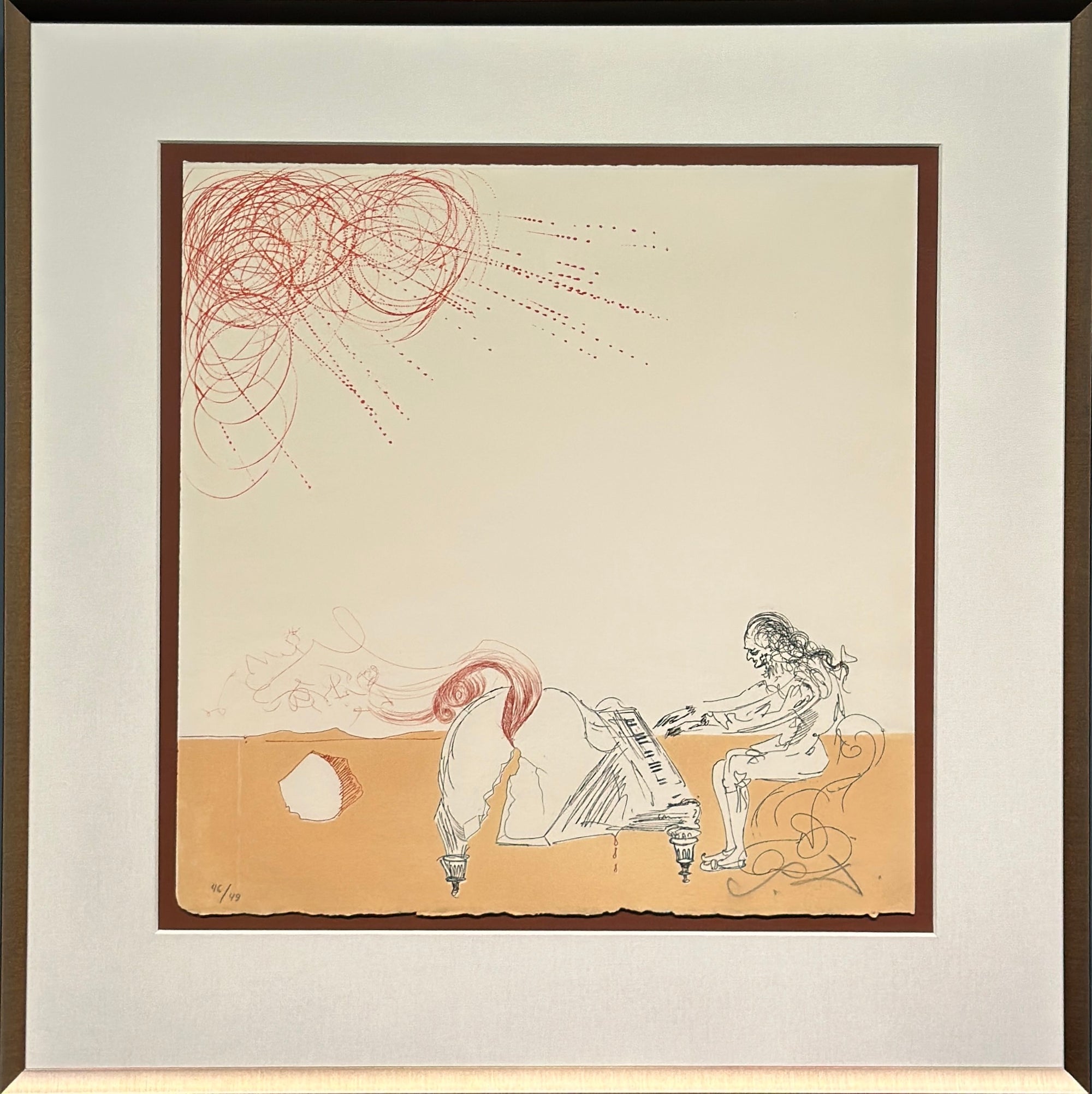 Salvador Dalí – Piano Chevelure Dans un Désert from Lys