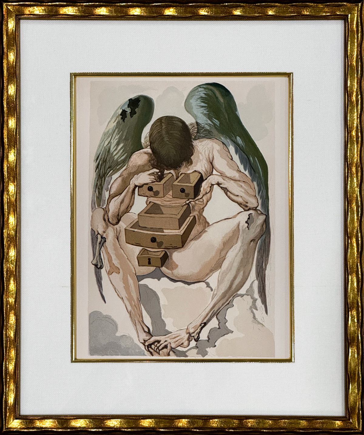 Salvador Dalí – The Fallen Angel (Divine Comedy, Purgatorio)