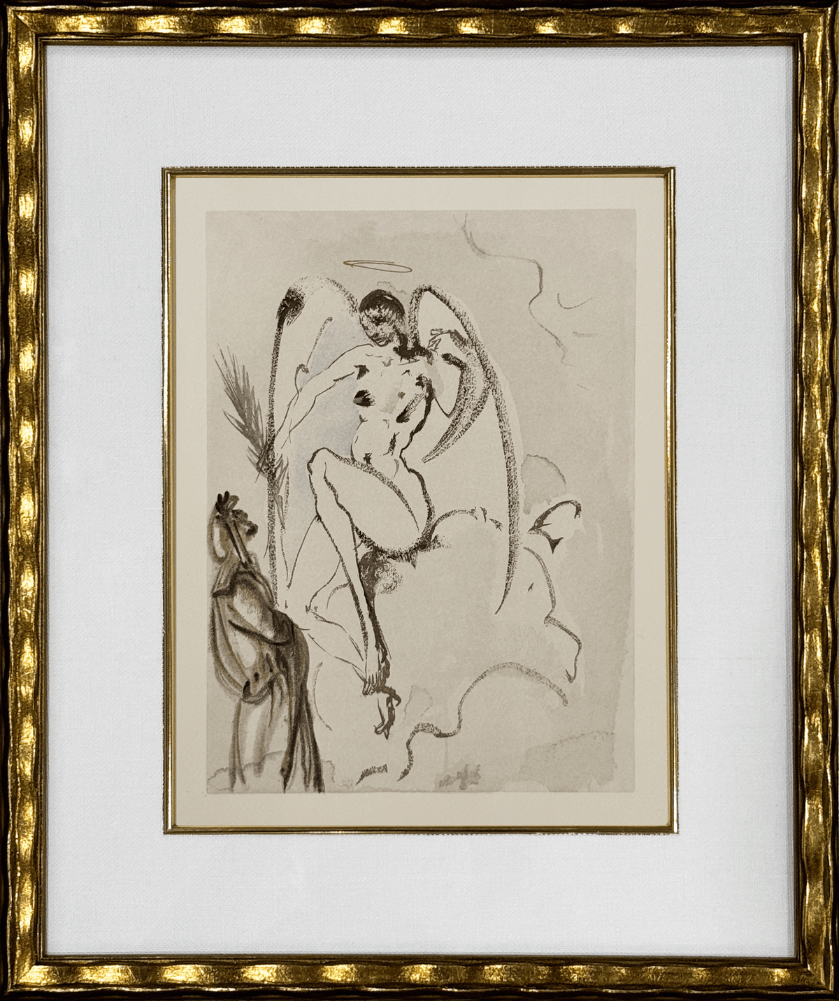 Salvador Dalí – Archangel Gabriel (Paradisio Canto 28)