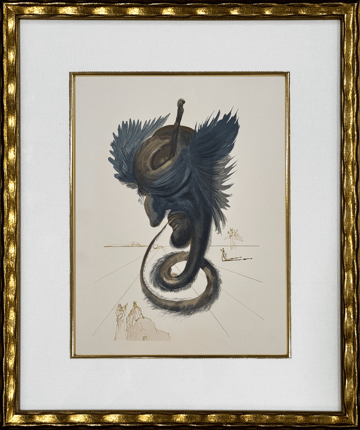 Salvador Dalí – The Black Cherub (Inferno Canto 27)