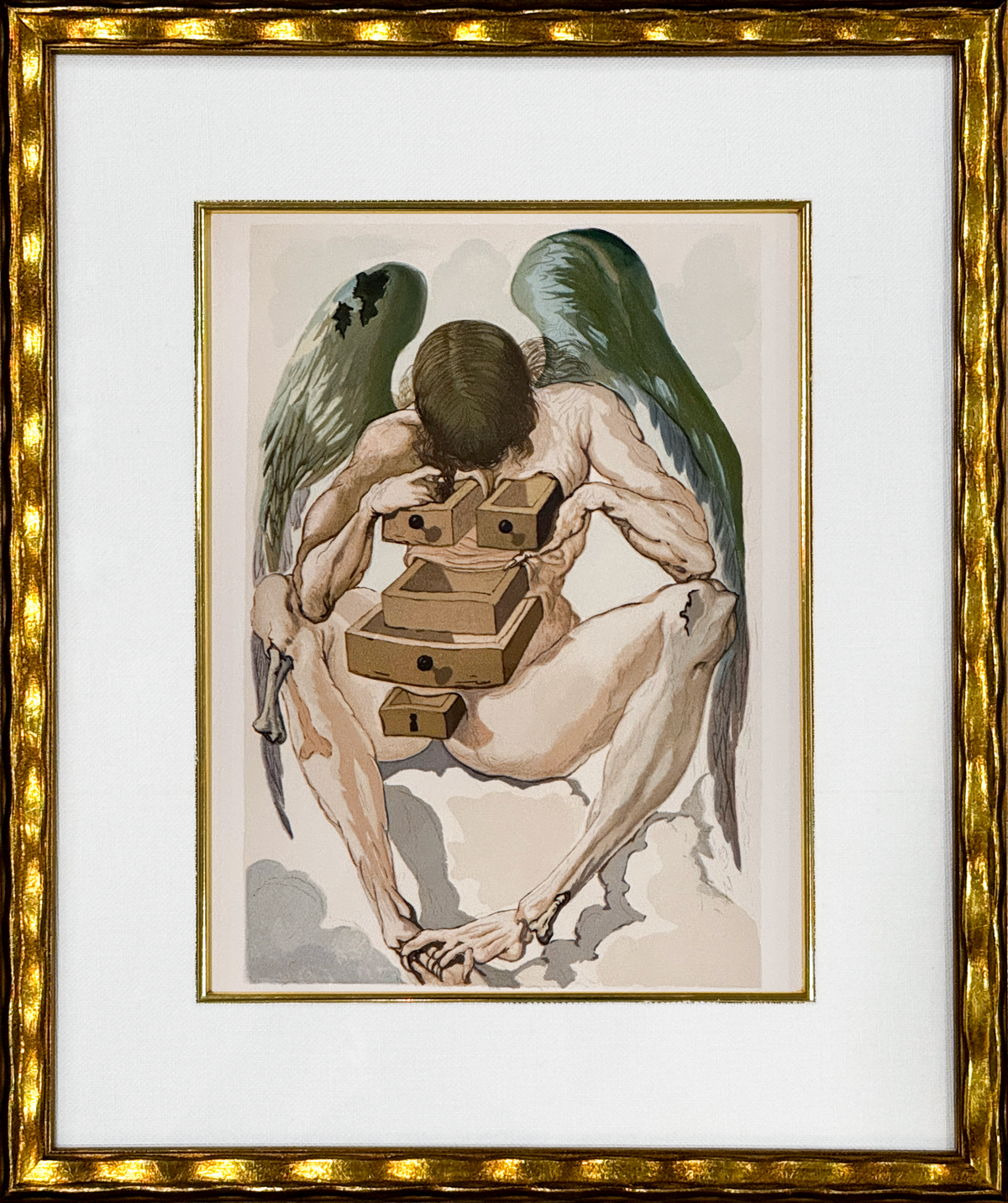 Salvador Dalí – The Fallen Angel (Divine Comedy, Purgatorio)