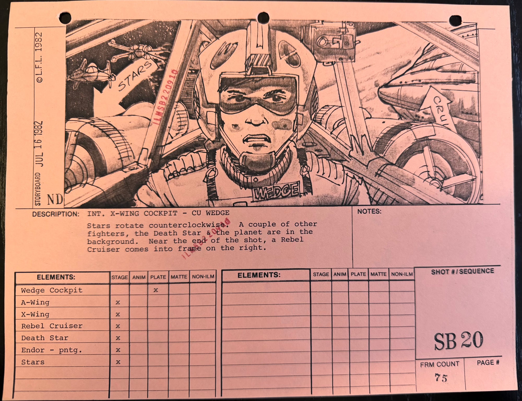 X Wing Cockpit CU Wedge