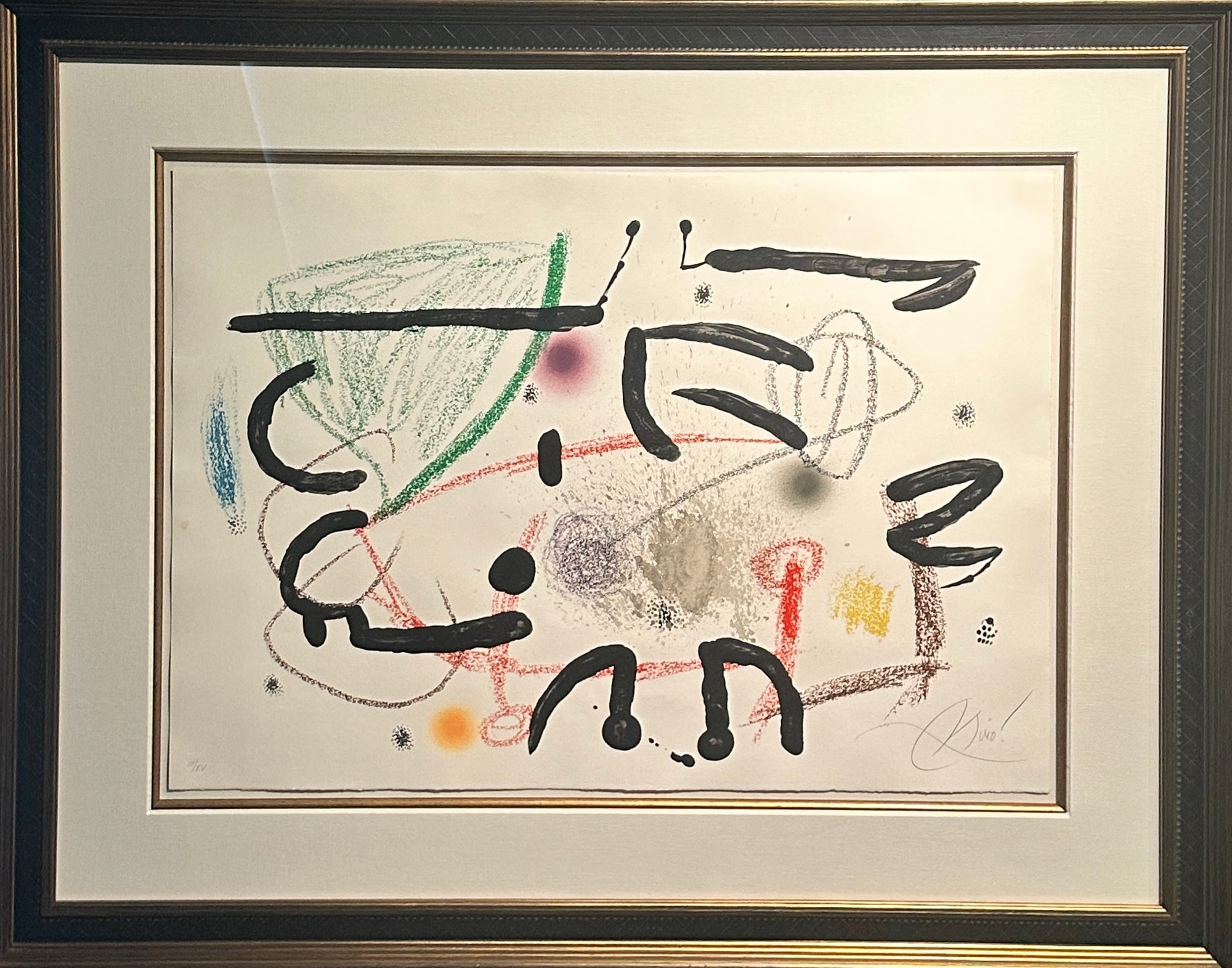 Joan Miro-M.1067 from Maravillas Con Variaciones Acrosticas portfolio 1975
