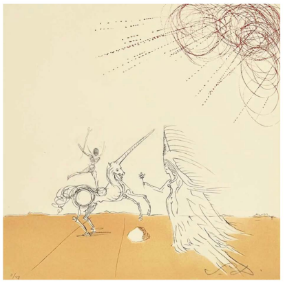 Salvador Dalí – Désert Fabuleux from Dahlia