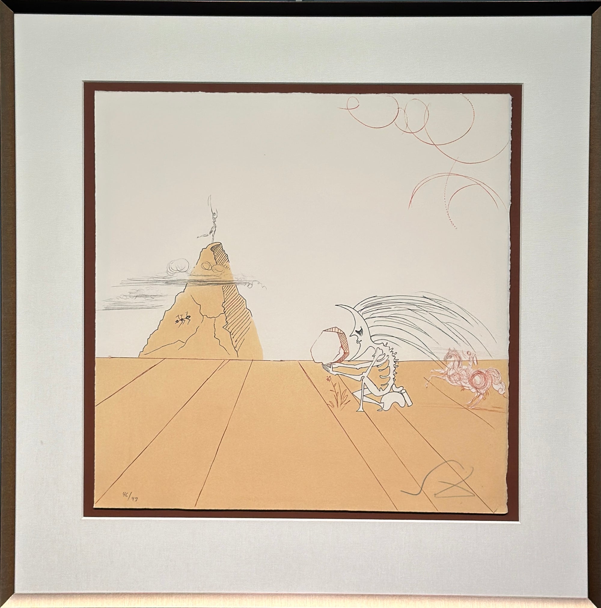 Salvador Dalí –  Paysage Fossile Imaginaire from Moon