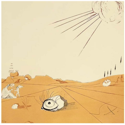 Salvador Dalí – Espace Paysage from Cobea