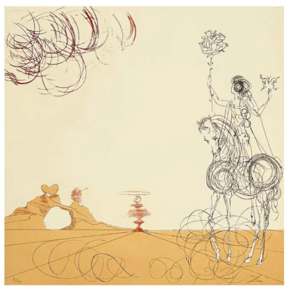 Salvador Dalí – Tourbillon-spirale from Rose