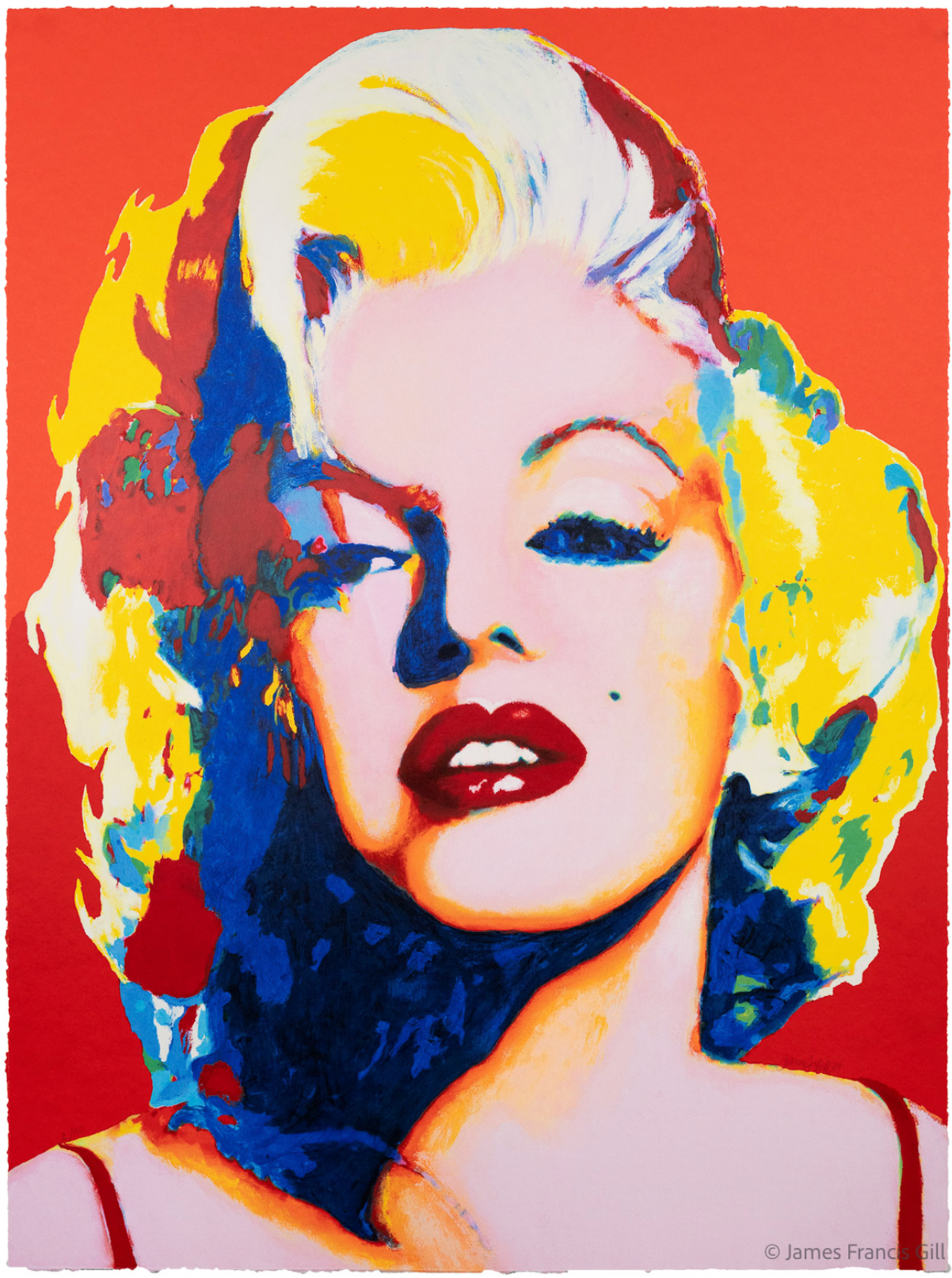 Marilyn Monroe Portrait in Red Room