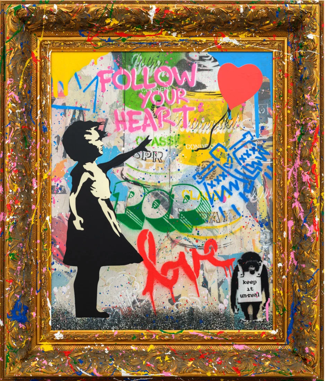 Mr. Brainwash – Balloon Girl (Splashed Frame)