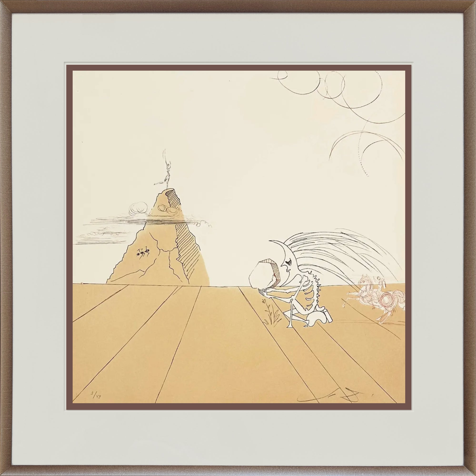 Salvador Dalí –  Paysage Fossile Imaginaire from Moon
