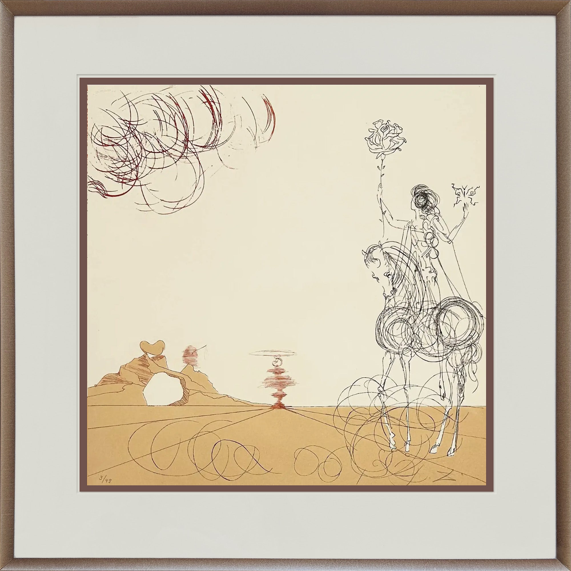 Salvador Dalí – Tourbillon-spirale from Rose