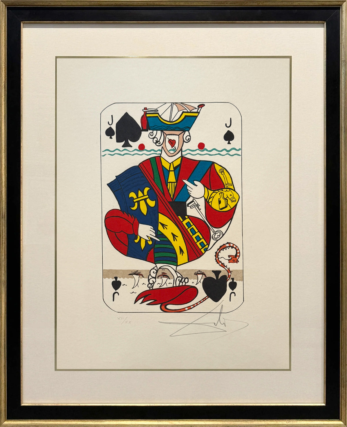 Salvador Dalí – Playing Cards – Matched Numbered Suit of Spades
