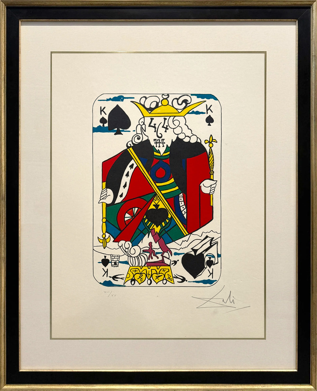 Salvador Dalí – Playing Cards – Matched Numbered Suit of Spades