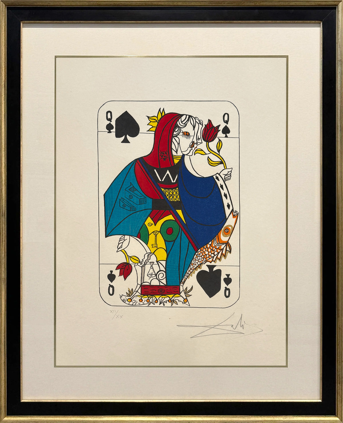 Salvador Dalí – Playing Cards – Matched Numbered Suit of Spades