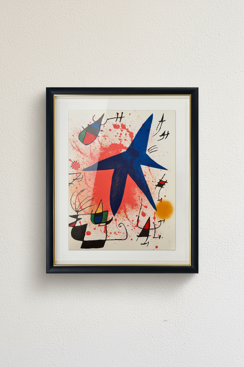 L'Etoile Bleu – Framed Wall Mockup