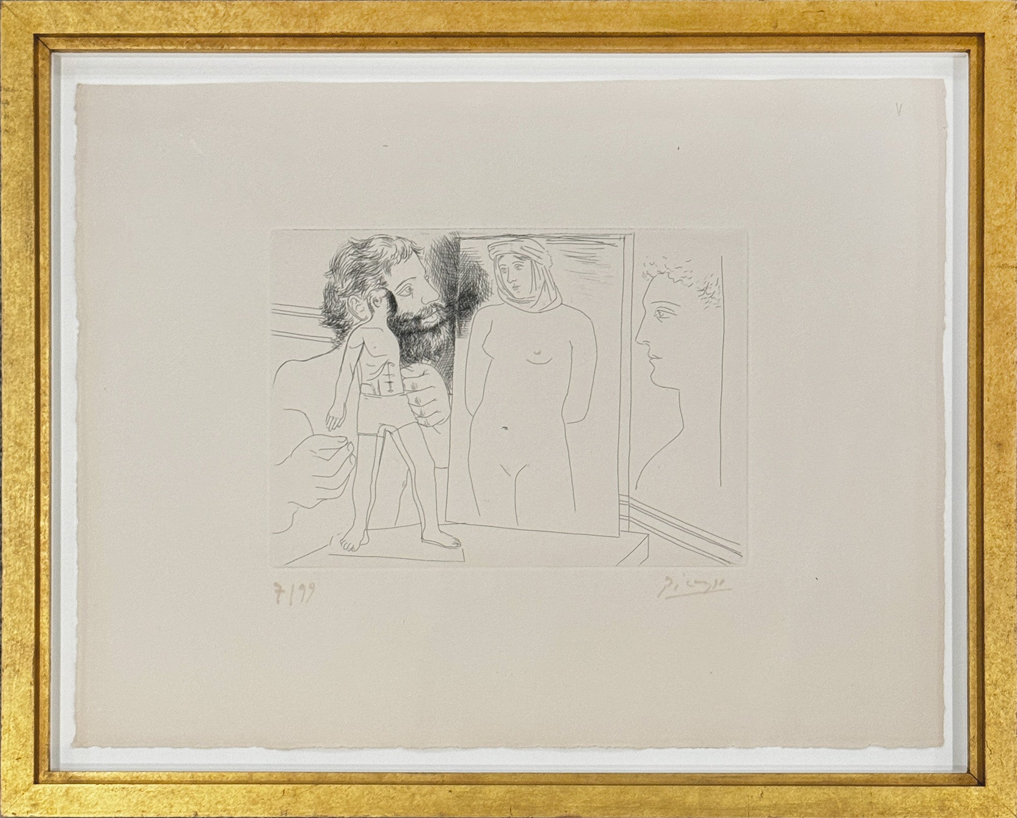 Picasso - Sculpteur Modelant from Le Chef-d’Euvre Inconnu