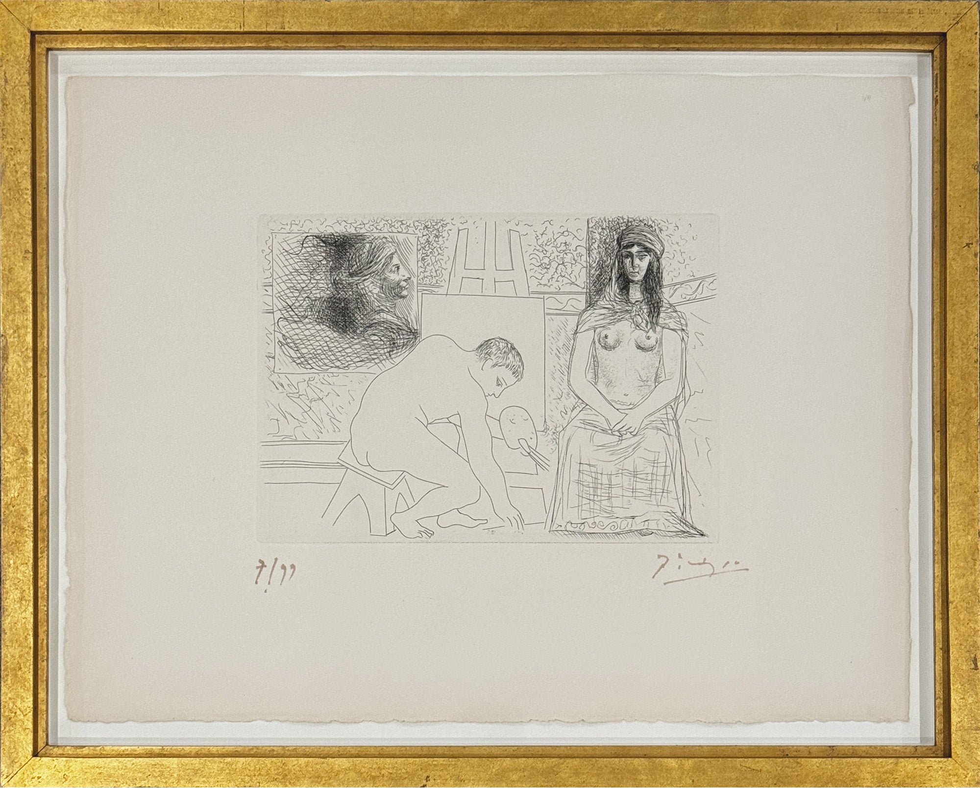 Picasso - Peintre et Modele from Le Chef-d’Euvre Inconnu