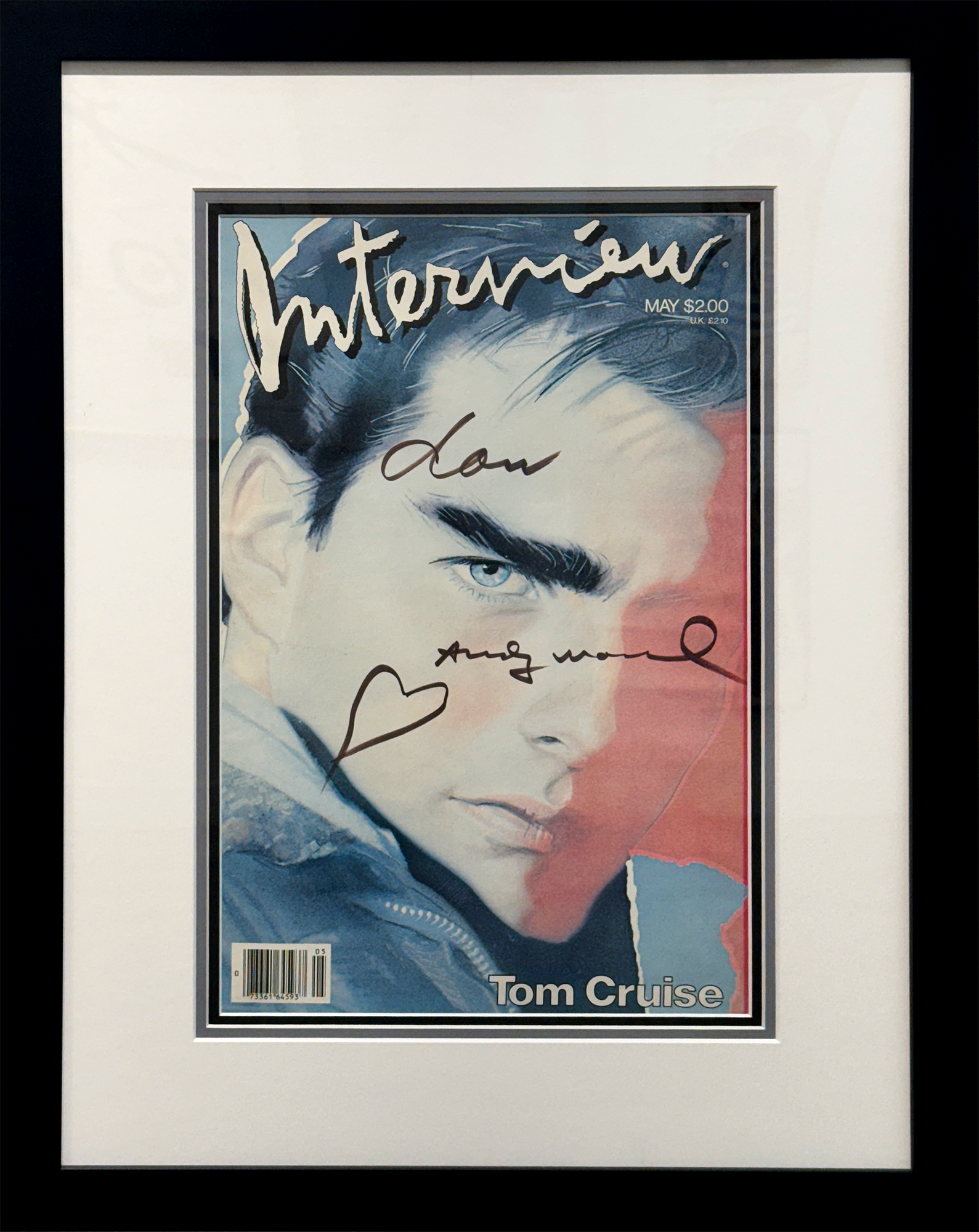 Interview Magazine Cover - Tom Cruise, 1985